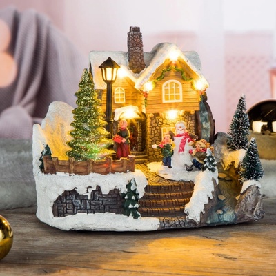 Haushalt international Osvětlený vánoční dům 20 x 15 x 16,5 cm 845895