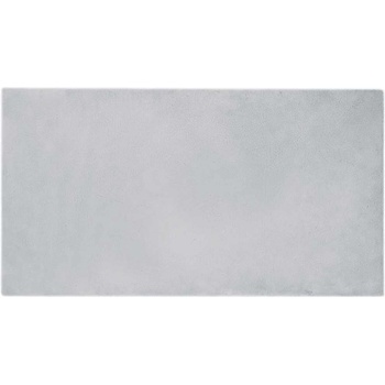 vidaXL Килим с изкуствена заешка козина Сив 80 x 150 cm Полиестер (42021676)