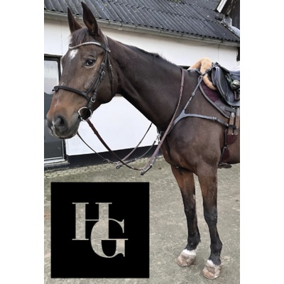 HorseGuard Poprsník kožený Luke hnědý