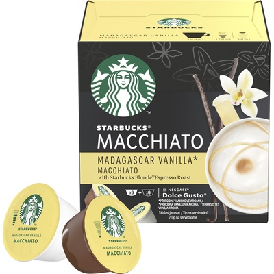 STARBUCKS Madagaskar Vanilla Latte Macchiato by NESCAFE DOLCE GUSTO Kávové kapsule 12 kapsúl