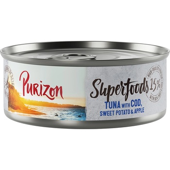 Purizon Superfoods tuniak s treskou batátmi a jablkom 6 x 70 g