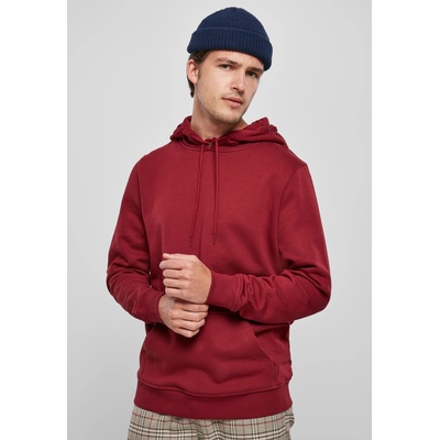 Urban Classics Мъжки суичър в цвят бордо Urban Classics Organic Basic HoodyUB-TB3086-00606 - Бордо, размер L
