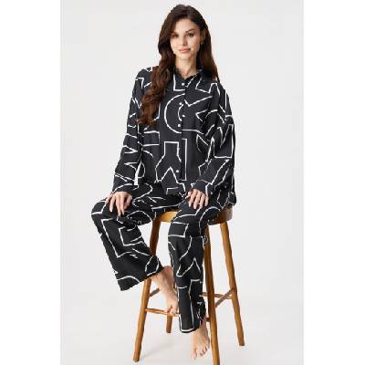 DKNY Пижама DKNY Bold City Streets дълга (YI90100_pyz)