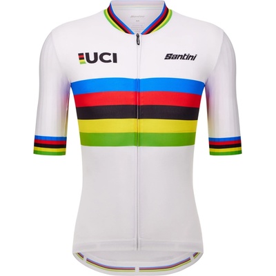 Santini Фланелка с къс ръкав за колоездене Santini UCI World Champion Jersey Cycling jersey - Print - размер 3XL (056-3881-0617)