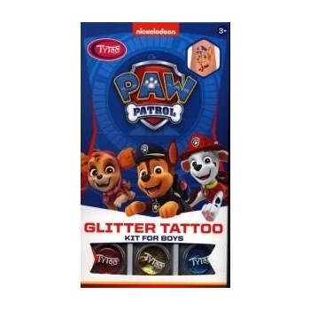 TYTOO Комплект временни блестящи татуировки Paw Patrol, Tytoo, Blue