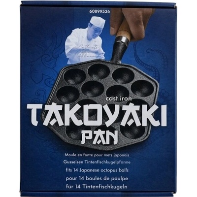 Grilovací pánev Emro Aziatica Litinová pánev na Takoyaki 17 cm litinová