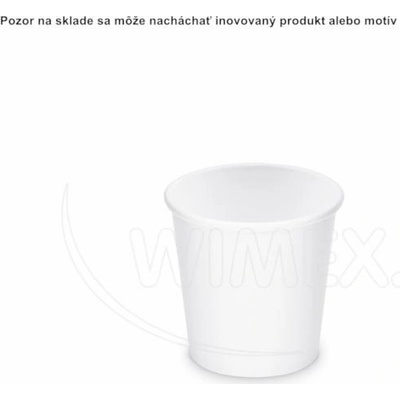 Pohár papierový biely 62mm 76211 50 x 110 ml