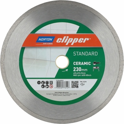 Diamantový kotouč Norton Clipper Standard Ceramic 25,4 x 230 mm