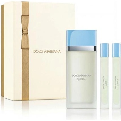 Dolce&Gabbana Light Blue подаръчен комплект: EDT 100 ml + EDT 2 x 10 ml за жени