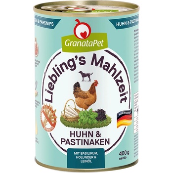 GranataPet Lieblings Mahlzeit kuracie a paštrnák 6 x 400 g