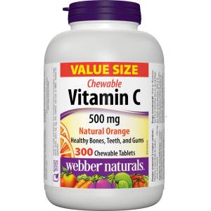 Webber Naturals Vitamin С, 500 mg, 300 таблетки, Webber Naturals