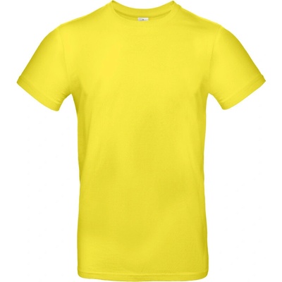 B&C E190 těžká bavlna krátký rukáv pánské COT01003Tu3601-solar yellow