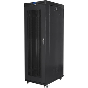 Lanberg rack cabinet 19" free-standing 27U/800x1200 (flat pack) with mesh door lcd black (FF01-8227-23BL) - TechnoGear