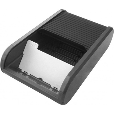 Helit Linear stolová kartotéka na vizitky čierna