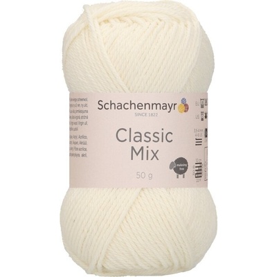 Schachenmayr Classic Mix 00002 Cream Плетива прежда (9807015-00002)