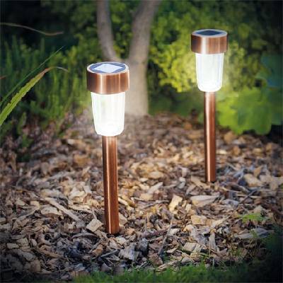 Garden of Eden 11702C LED СОЛАРНА ЛАМПА ЧЕРНА, ЗЛАТНА 19 CM (11702C)