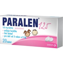 Paralen 125 tbl. 20 x 125 mg