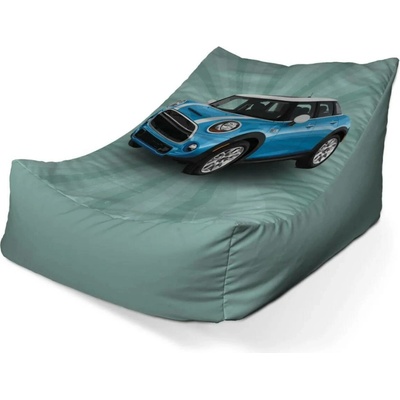 Sablio sedací vak lounge Mini sedan Zelené pozadí 80 x 95 x 50 cm