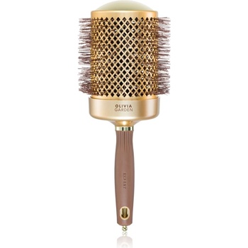 Olivia Garden Expert Shine Wavy кръгла четка за коса 80 mm