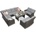 Garden Point Градински комплект с ъглов Toledo Comida 9 антрацит Garden Point (GAP132-COM9)