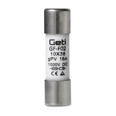 Pojistka GETI GF-F02 pro fotovoltaické systémy 16A/1000V DC