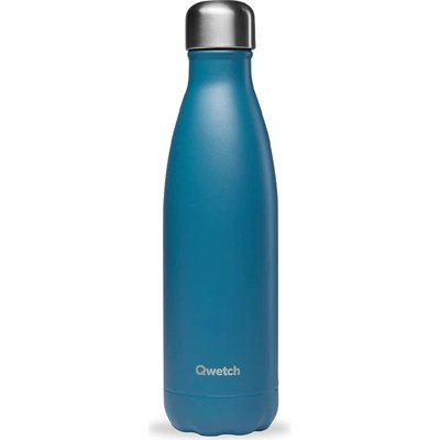 Qwetch nerezová termoláhev Matt Bleu Canard 500 ml
