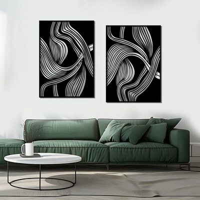 Decono Метална Декорация Абстрактен Сет