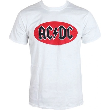 Tričko metal LIVE NATION AC-DC Oval Logo bílá