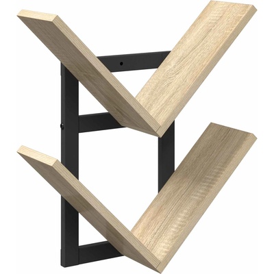 vidaXL Плаваща стена Дъб сонома 43 x 15 x 47 см Инженерна дървесина (8012336)