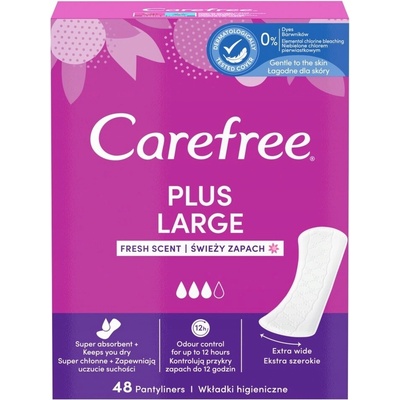 Carefree Plus Large Svieža vôňa 48 ks
