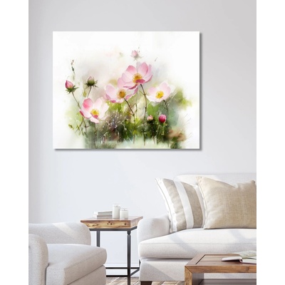 ZUTY Obrazy na stenu - Ružová magnólia na lúke Rámovanie: vypnuté plátno na rám, Rozmer: 80x100 cm