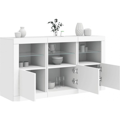 vidaXL 11461.3209058 příborník s LED osvětlením 123 x 37 x 67 cm
