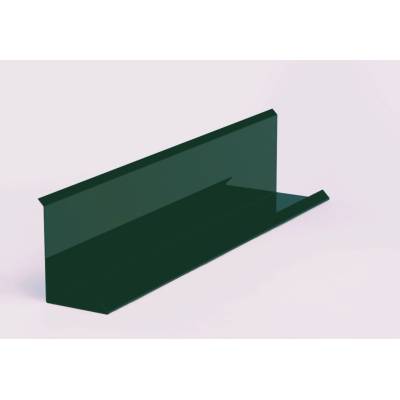 Lemování zdí klasik r.š.333mm pozinkované Lakované RAL 6005 zelená mechová s folií dl.2m