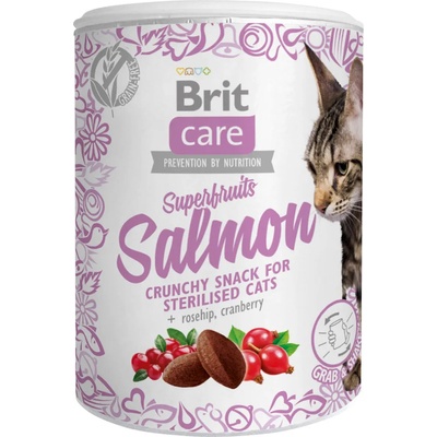 Brit Care 3х100г Adult Superfruits&Salmon Brit Care, снакс за котки