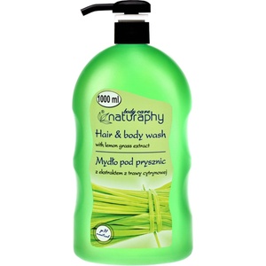 Naturaphy Душ гел и шампоан 2в1 с лимонова трева Naturaphy 1000 мл 30072 (5908311417331)