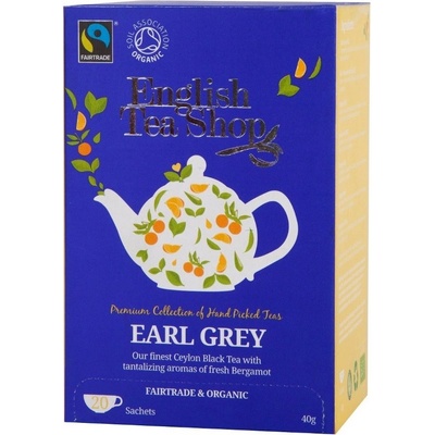ETS Černý čaj Earl Grey s bergamotem 20 vreciek