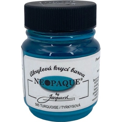 Jacquard Nemetalická krycí barva Neopaque 585 tyrkysová