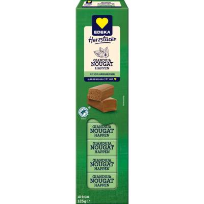 Edeka lískooříškové nugátové kousky 125 g