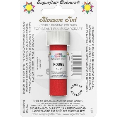 Sugarflair Jedlá prášková farba Rouge 7 ml