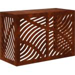 vidaXL Покритие за климатик Ръждясало 90 x 40 x 60 см (8014100)