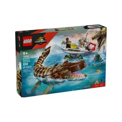 LEGO® Строителна Игра Lego 76974 Jurassic World : Brick-Built Mosasaurus Boat Mission 858 Части