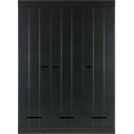 WOOOD Гардероб от черен бор 140x195 cm Connect - WOOOD (360305-Z)