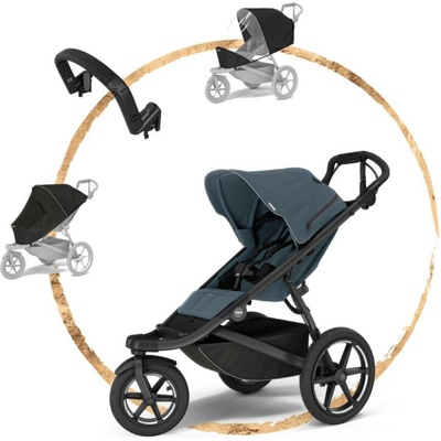 Thule Sport Urban Glide 3 2026 Dark Slate + madlo + pláštěnka + síť proti hmyzu