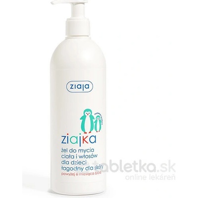Ziaja Umývací gél na telo a vlasy pre deti Tučniak Baby Body & Hair Shower Gel 400 ml