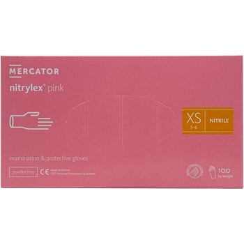 Mercator Medical Nitrylex Pink Nitrilové rukavice ružové 100 ks