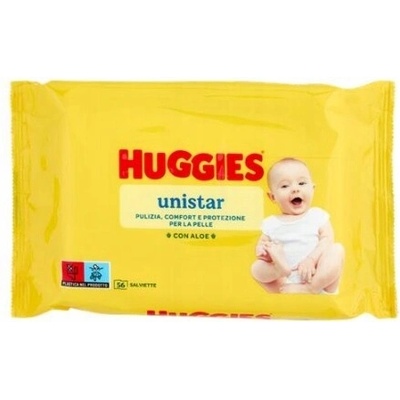 Huggies Unistar Detské vlhčené obrúsky 56 ks