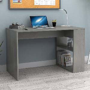 TopMebel Офис бюро Mikro TopMebel от меламин в цвят бетонно сиво 120x60x75cm