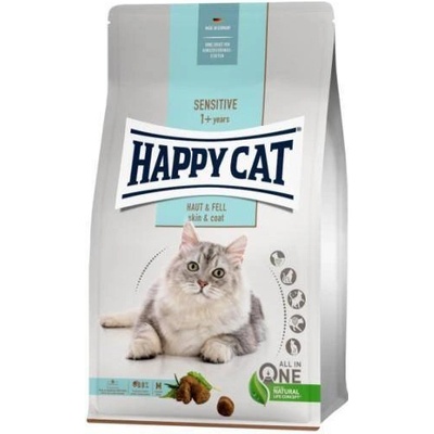 HAPPY CAT Sensitive Hair & Skin na pokožku a srsť 4 kg