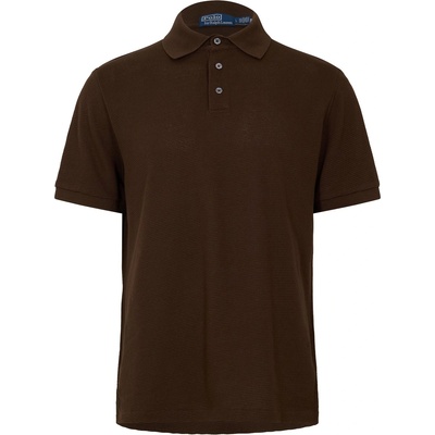 Ralph Lauren Риза с къс ръкав Polo Ralph Lauren Men's Knitted Short Sleeve Shirt - Nutmeg Brown