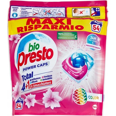 Bio Presto Power Color prací kapsule 54 PD